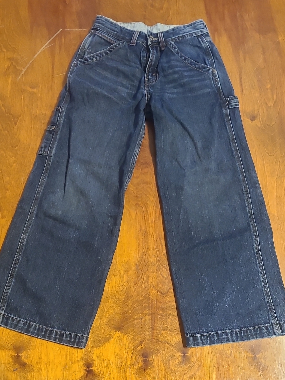 Vintage Levi's Boy’s Dark Blue Relaxed Carpenter Red Tab Jeans